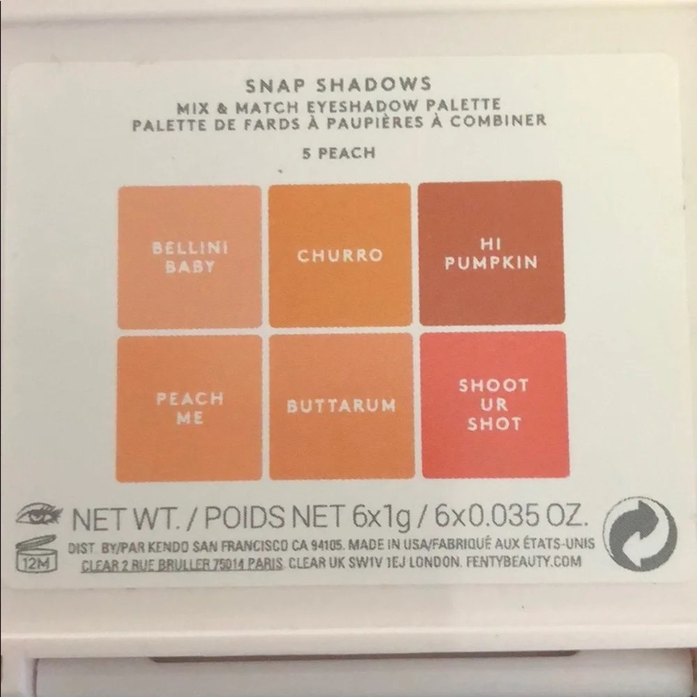 Fenty 5 Peach Snap Shadows Mix & Match Eyeshadow
